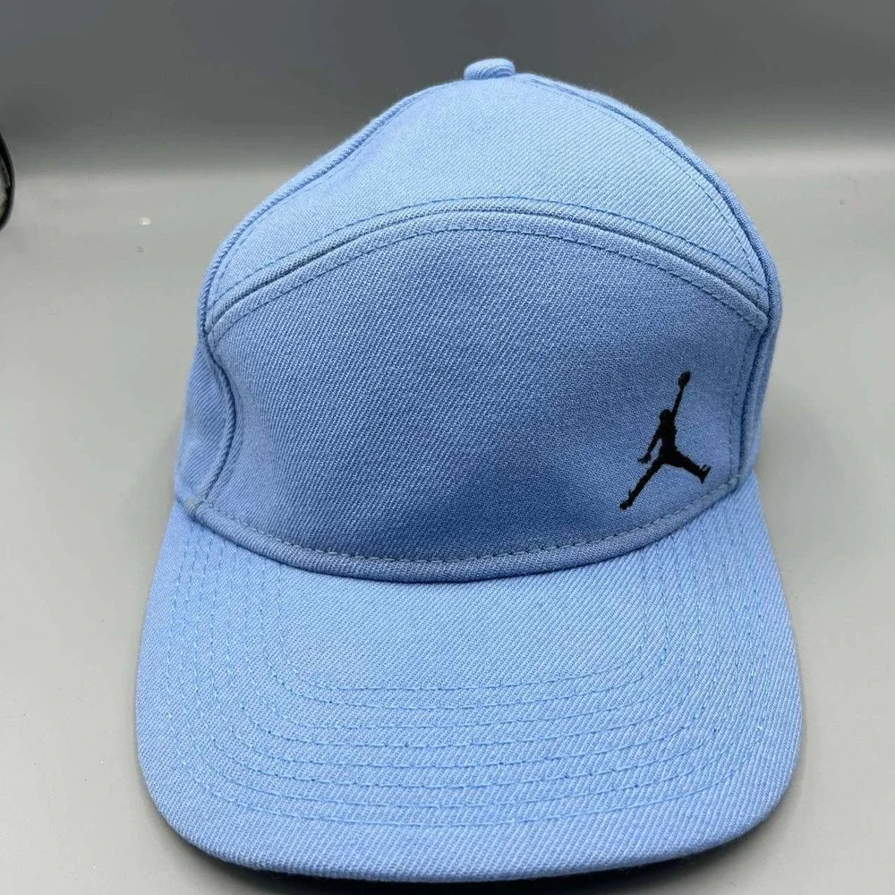 Air Jordan 5 Panel‎ Hat Men Blue Embroidered Logo Jumpman Strap Back Cap